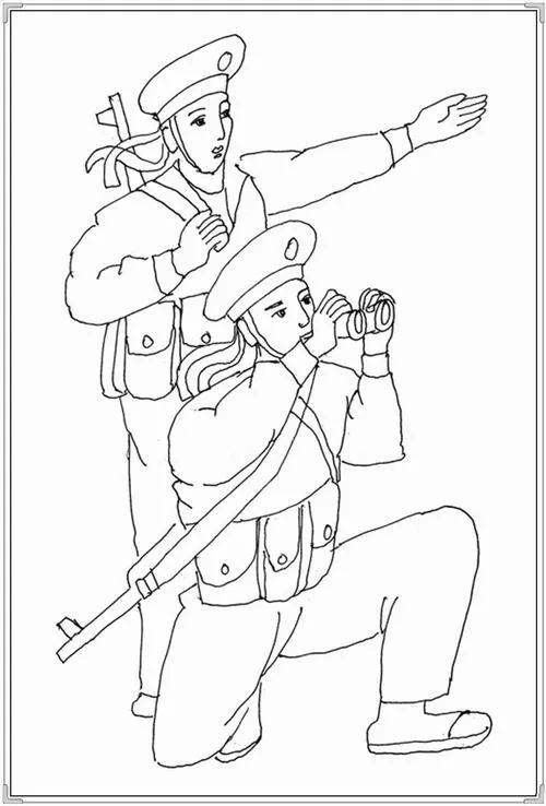 Chiến sĩ mặc quân phục dã chiến đang quỳ một chân ngắm bắn, ánh mắt sắc lẹm cùng tư thế chuyên nghiệp thể hiện sự kiên định mạnh mẽ lạ thường.