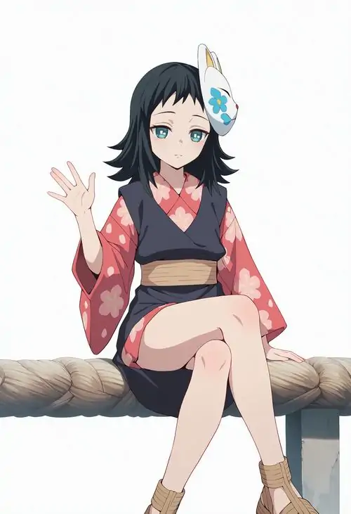 BST 72 Hình Ảnh Makomo mặt nạ cáo đẹp dịu dàng và vẻ buồn thanh khiết giữa núi Sagiri