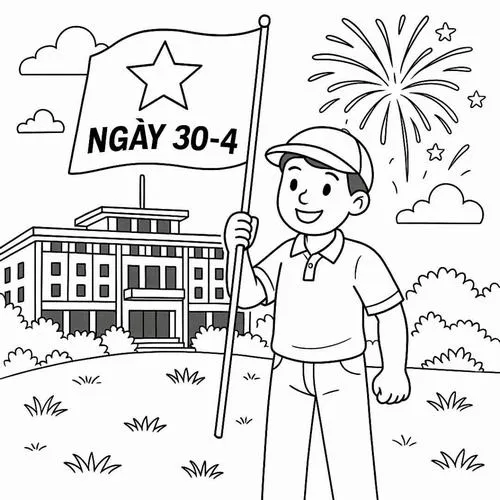 Chú lính đeo ba lô bước đi trên con đường mòn, xung quanh là đồi núi trập trùng tạo cảm giác bao la, khoáng đạt và rất tự do cho trẻ 4 tuổi.