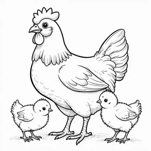 Thám tử gà tài ba cầm chiếc kính lúp soi kỹ từng dấu chân trên mặt đất với vẻ mặt nghiêm nghị để tìm kiếm manh mối.