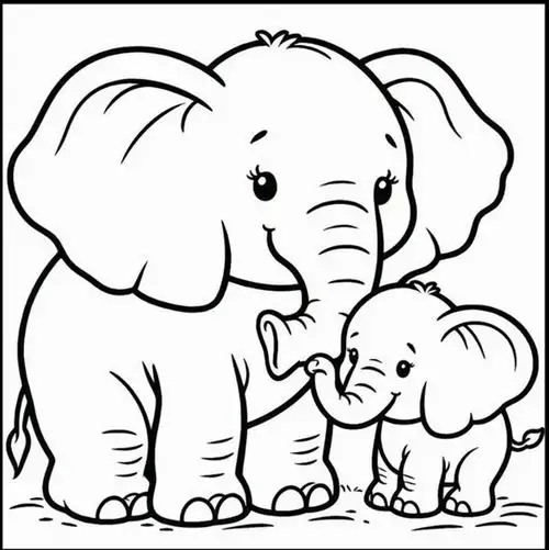 Hình ảnh voi con cầm chiếc ô nhiều màu sắc đi dạo giữa rừng lá phong đỏ rực của mùa thu lãng mạn.