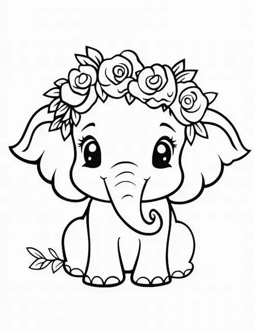 Voi mẹ đang diện chiếc váy xòe duyên dáng và dắt voi con đi mua sắm tại trung tâm thương mại sầm uất.