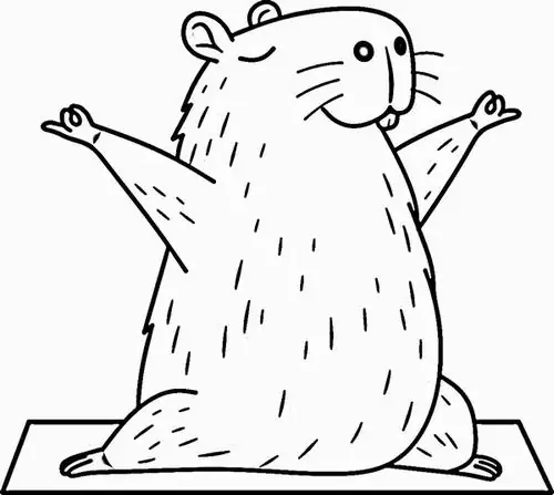 Chú chuột lang mặc áo phao cứu sinh đang dũng cảm cưỡi trên ván lướt sóng chinh phục những ngọn sóng cao vì bản tính vốn rất thích nước.