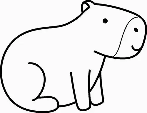 Hình tô màu cho bé bạn chuột lang đi dạo bên bờ hồ tĩnh lặng trong chuyến hành trình di cư theo nguồn nước đầy thú vị và mới lạ.