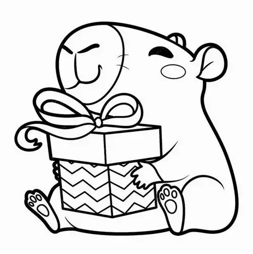 Nàng chuột lang diện bộ váy xòe lộng lẫy chuẩn bị cho buổi dạ tiệc khi màn đêm buông xuống và sống dưới nước mát lành tĩnh lặng.