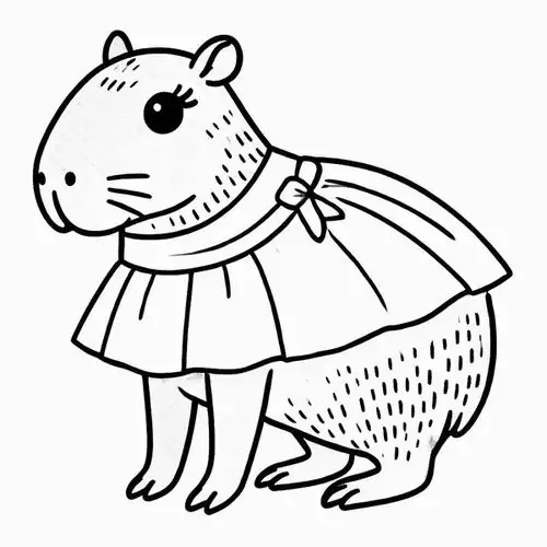 Chú chuột lang có khuôn mặt cười rạng rỡ đang chuẩn bị thưởng thức bữa tiệc ăn cỏ khô ngon lành cùng những người bạn thân thiết nhất.