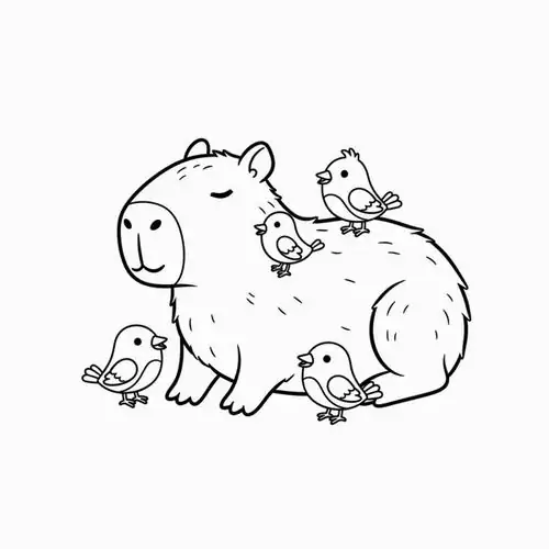 File tranh tô màu chú chuột lang trượt ván đầy năng động với chiếc mũ lưỡi trai đội ngược trông cực kỳ cá tính thuộc chi chuột lang nước nổi tiếng.