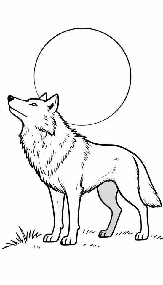 83 File tải Tranh Tô Màu Con Sói đẹp với ánh mắt sắc lạnh vẻ mặt hoang dã đầy huyền bí