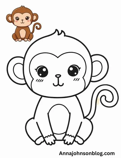 Chú khỉ vẫy tay hào hứng từ giỏ khinh khí cầu đang bay lượn trên những đỉnh núi cao vĩ đại mờ ảo trong làn sương.