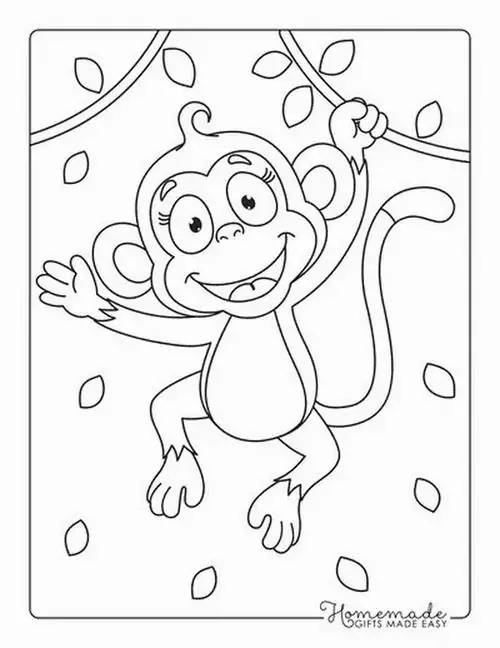 Chú khỉ đang nhảy nhót náo nhiệt giữa những tán lá rậm rạp mang lại một nguồn năng lượng tràn đầy sức sống cho khu rừng.