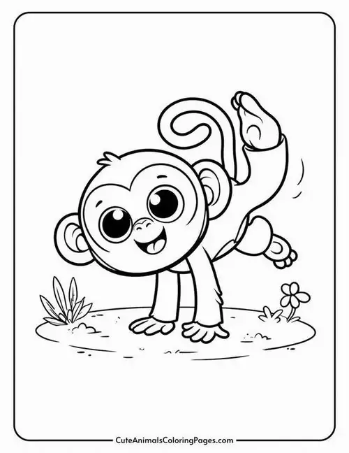 Một chú khỉ mặc bộ đồ phi hành gia lơ lửng trong không gian bên cạnh các hành tinh trông rất hiện đại và đầy phá cách.