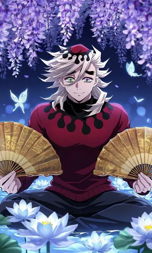 91 Hình Ảnh Douma đậm chất Thượng Huyền Nhị với mắt cầu vồng và thần thái lạnh giá tàn nhẫn