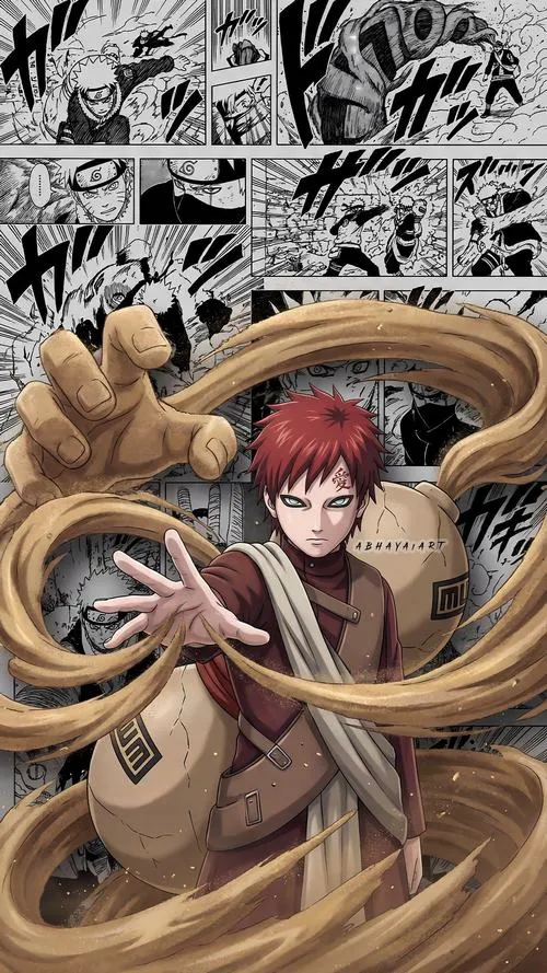 49 Hình Ảnh Gaara ngầu lạnh với tóc đỏ chữ Ái và tôn lên khí chất Kazekage đệ ngũ