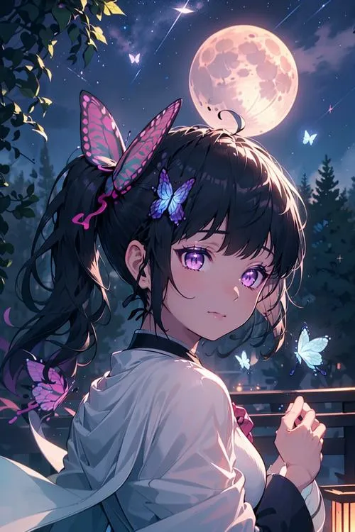 69 Hình Nền Kanao Tsuyuri ngầu với ánh mắt tím lạnh và visual thanh tú lạnh lùng