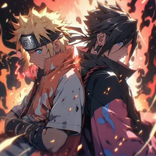 Tổng hợp 55 Hình Nền Naruto Và Sasuke Ngầu với khí chất đối lập của hai anh hùng Làng Lá