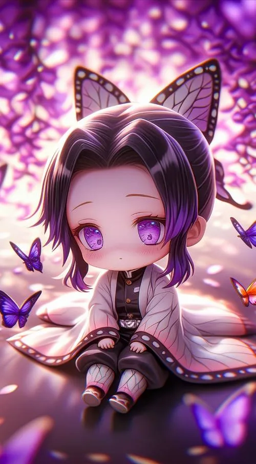 85 Hình Ảnh Shinobu Chibi dễ vẽ đầu to người nhỏ mang vẻ thanh thoát của Điệp Phủ cực xinh