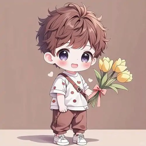 BST 125 Hình Ảnh Chibi Nam Đẹp Cute với trang phục trẻ trung năng động ai nhìn cũng thích