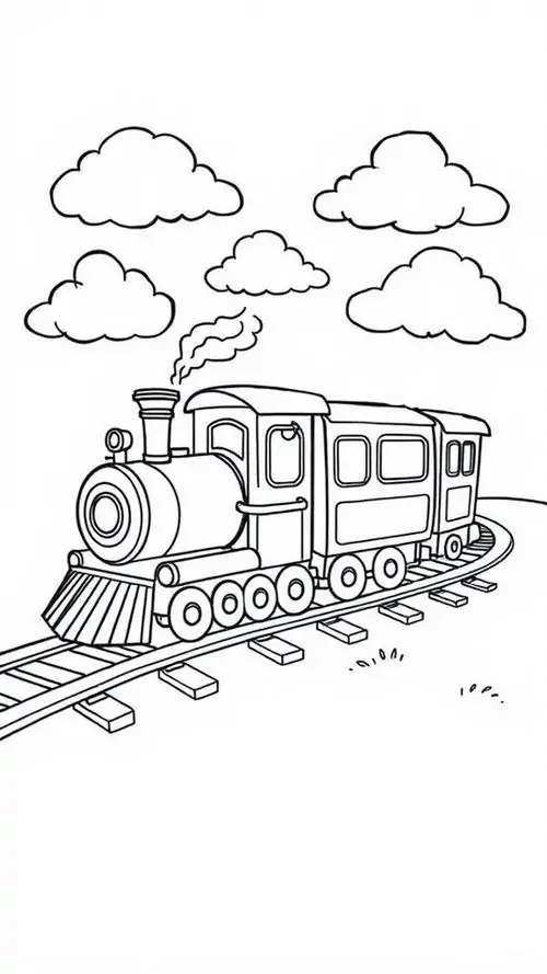 Full 90 Tranh Tô Màu Tàu Hoả Tàu Lửa uốn lượn cho bé tìm hiểu về thế giới đường sắt