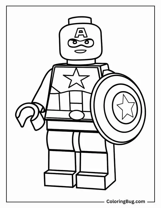 Bộ 65 mẫu Tranh Tô Màu Siêu Nhân Lego rõ nét với chi tiết trang phục đậm chất điện ảnh