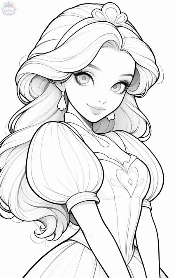 BST 58 Tranh Tô Màu Công Chúa Belle và Quái Vật mang đến giờ tô màu vui vẻ và ý nghĩa