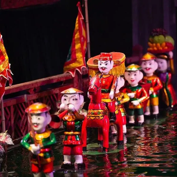 BST 75 Hình Ảnh Múa Rối Nước tái hiện hồn quê Bắc Bộ qua sắc màu rực rỡ và truyền thống