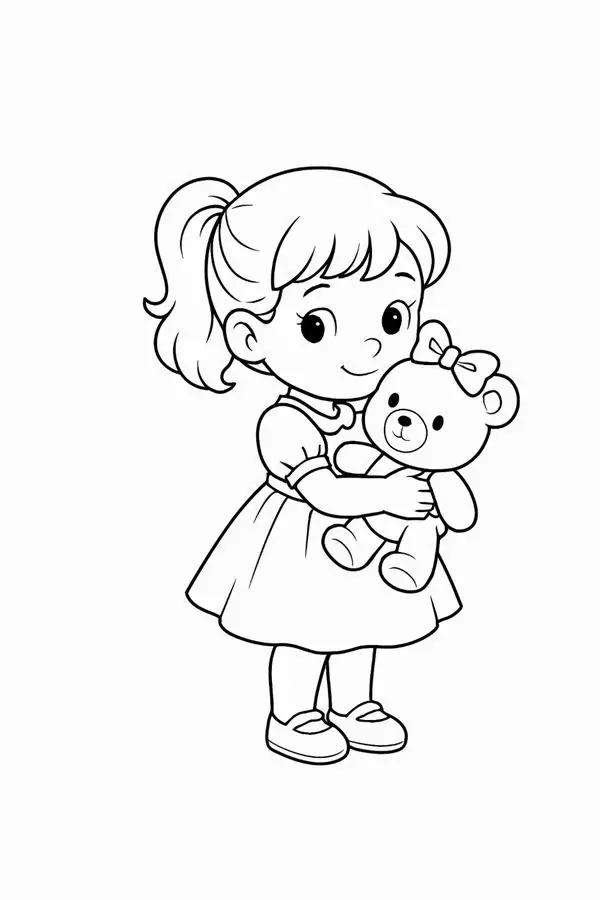 Full 125 Tranh Tô Màu Búp Bê công chúa dễ thương cho bé gái thỏa sức sáng tạo váy áo lộng lẫy