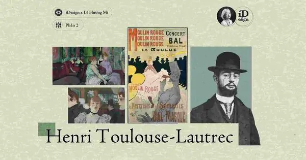 Loạt 12 tác phẩm của họa sĩ Toulouse-Lautrec bằng góc nhìn trực diện phác thảo mạnh mẽ