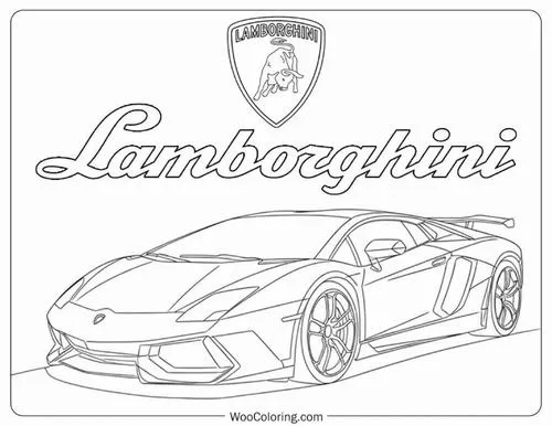 Lưu ngay 49 Tranh Tô Màu Xe Lamborghini cho bé trai mê siêu xe tốc độ thiết kế góc cạnh