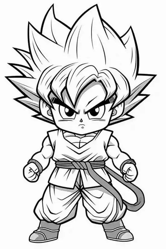 Chiến binh rồng thiêng trong tư thế sẵn sàng chiến đấu với sức mạnh phi thường giúp trẻ nâng cao khả năng tập trung cho bé 5 tuổi