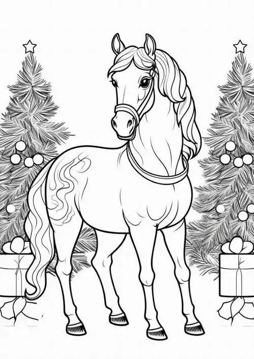 105 Tranh Tô Màu Con Ngựa 2026 đẹp với bờm dài tung bay giúp bé khám phá đồng cỏ