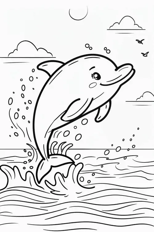 Một chú cá heo đang quan sát những rạn san hô bị tẩy trắng với ánh mắt buồn bã nhằm nhắc nhở về tác động của biến đổi khí hậu.