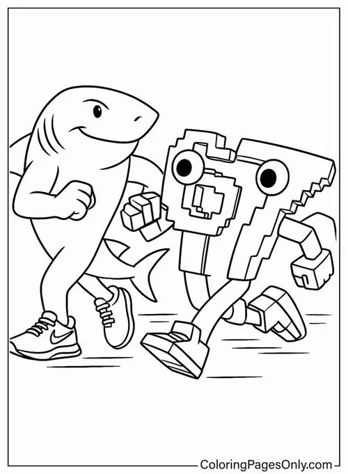 Hình tô màu sát thủ đại dương đang cùng nhau tập thể dục buổi sáng bên cạnh chiếc mỏ neo cũ kỹ mang lại cảm giác vui vẻ cho trẻ 6 tuổi