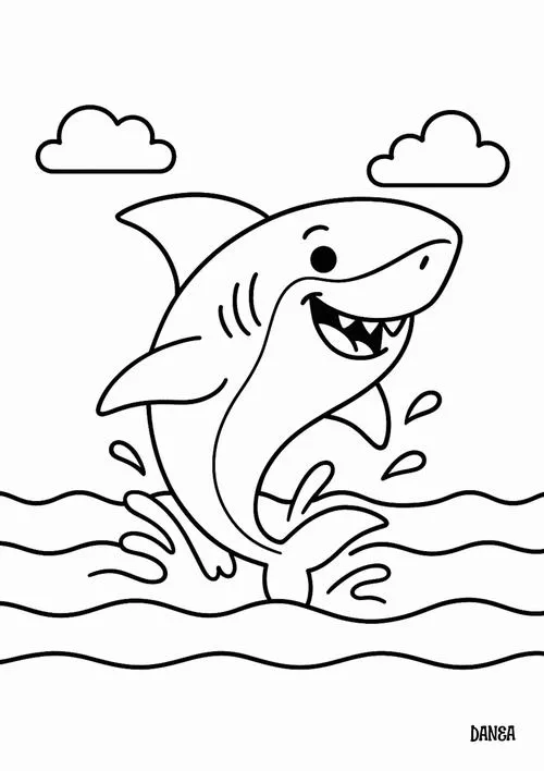 Chú cá sụn săn mồi nhảy vọt lên khỏi mặt nước tạo thành những đợt sóng biển lăn tăn bao quanh thân hình dẻo dai và đầy sức sống