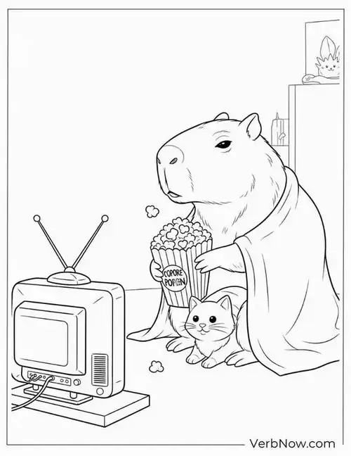 Chuột cỏ Nam Mỹ đang tận hưởng cảm giác thư giãn trong chiếc bồn tắm gỗ đầy nước cùng một chú vịt vàng nhỏ bé ngoan ngoãn.