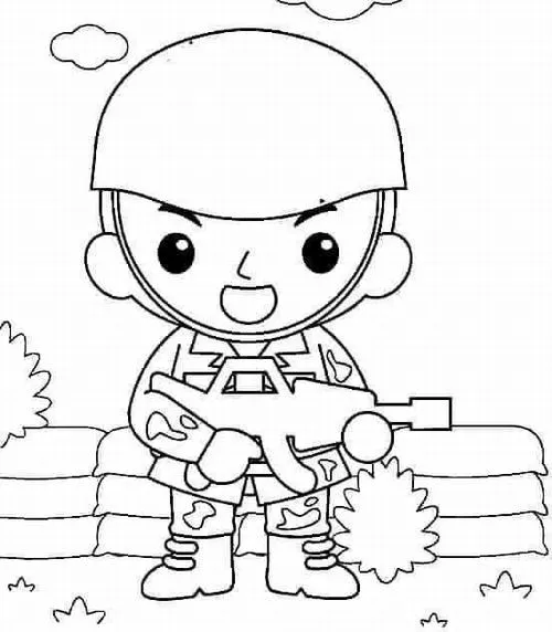 Bé lính hải quân ngồi trên boong tàu cùng chiếc ống nhòm nhỏ, xung quanh là sóng biển vỗ về và những chú cá nhỏ bơi lội tinh nghịch.