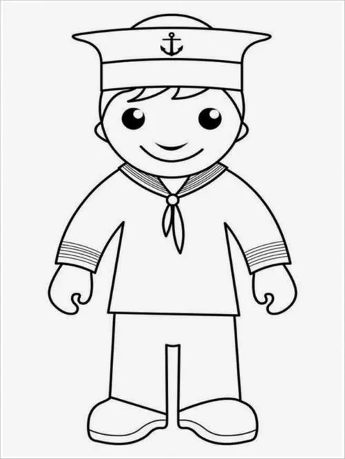 Người lính thủy quân lục chiến mặc quân phục sọc ngang đặc trưng đang đứng thẳng người, đôi mắt sáng bừng đầy vẻ thông minh, lanh lợi của hải quân.