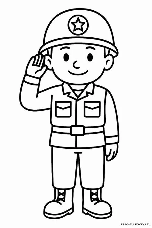 Tải hình tô màu chú lính đứng gác trang nghiêm dưới cột mốc biên giới, biểu cảm tập trung cao độ để bảo vệ sự bình yên cho biên cương yêu thương.