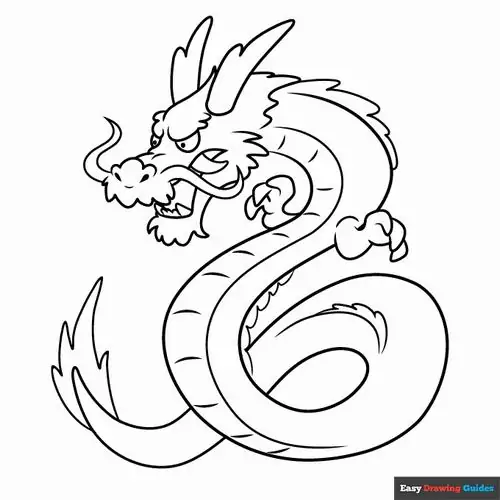 Chú rồng nhỏ xíu có đôi tai dài và đôi mắt to tròn đang ngồi nhìn bướm bay quanh mình tạo nên khung cảnh thanh bình cho trẻ 4 tuổi.