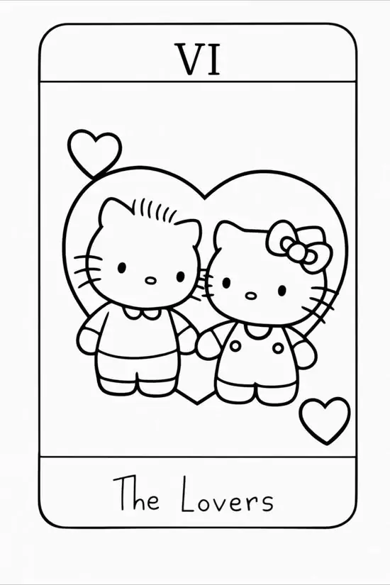 Bức họa theo phong cách lá bài tarot đầy sáng tạo mô tả nhân vật Dear Daniel dễ thương trong trang phục vest cổ điển với thần thái vô cùng tự tin.