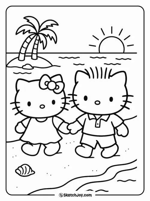 Trên hòn đảo nhiệt đới thơ mộng Daniel nắm tay bạn nhỏ đi dạo dưới bóng cây dừa mát rượi với nụ cười thân thiện luôn nở trên môi.