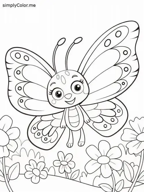 75 Tranh Tô Màu Con Bướm đẹp đơn giản với đôi cánh sặc sỡ giúp bé khám phá vẻ đẹp tự nhiên