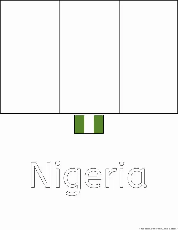 Lá cờ Nigeria với ba dải màu xanh lá và trắng đan xen tạo cảm giác tươi mát và mang đậm hơi thở của thiên nhiên hoang dã.