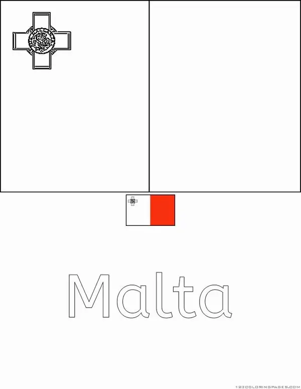 Quốc kỳ Malta với hình chữ thập nhỏ ở góc trên bên trái tạo nên một điểm nhấn lịch sử cực kỳ đặc biệt và lôi cuốn người xem.