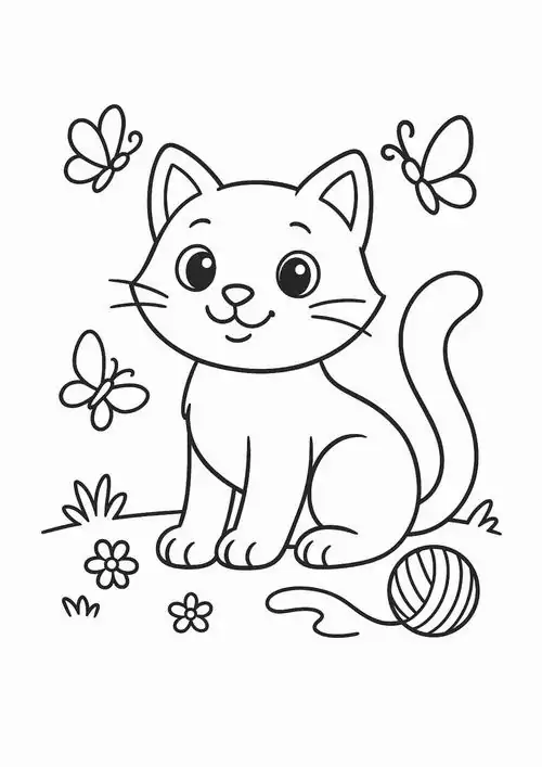 Chú mèo đeo chiếc nơ bướm lớn trên đầu đứng giữa những bông hoa dập dìu mang vẻ đẹp thật dịu dàng.