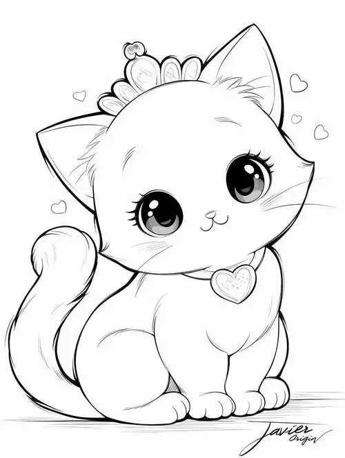 Cô mèo đội chiếc vương miện nhỏ trên đầu trông giống như nàng công chúa bước ra từ truyện cổ tích thật quý phái cho trẻ 4 tuổi.