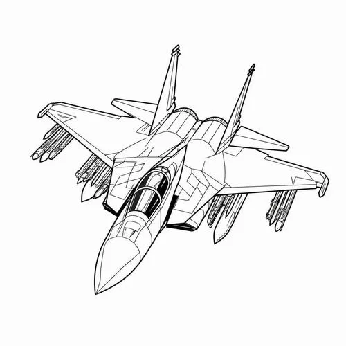 60 Tranh Tô Màu Máy Bay Chiến Đấu đẹp mạnh mẽ sắc nét giúp bé khám phá công nghệ hàng không