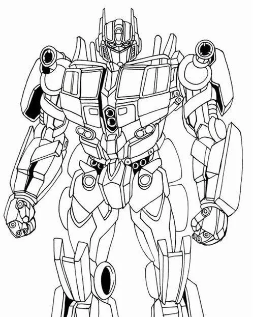 60 Tranh Tô Màu Robot Biến Hình từ siêu xe tốc độ sang chiến binh bảo vệ trái đất cực đẹp