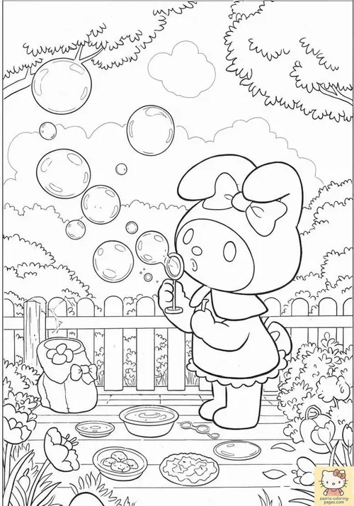 102 Tranh tô màu Sanrio cute đơn giản với các nhân vật trong thế giới Kawaii ngọt ngào cho bé