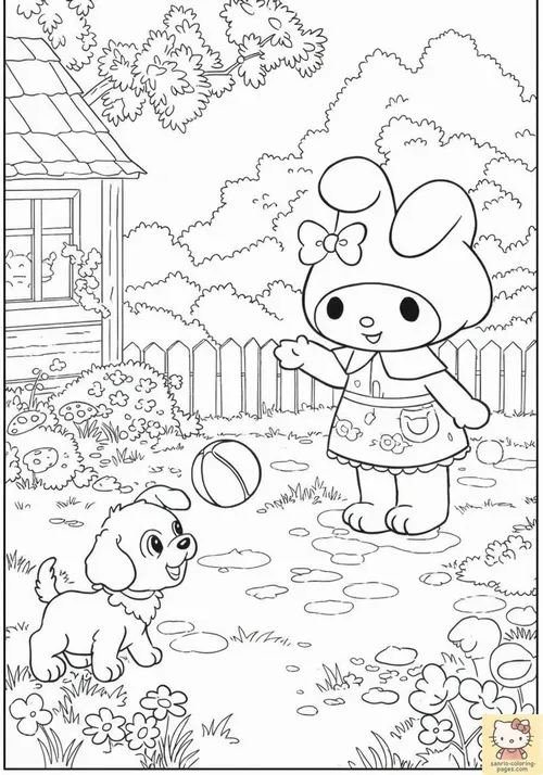 Keroppi ngồi trước bể cá nhỏ trên kệ gỗ, mắt dõi theo chú cá đang bơi vòng, khoảng không yên tĩnh khiến nhân vật trông ngoan và tập trung hơn