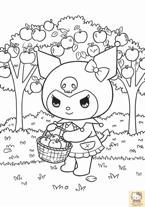 Một bạn thỏ nhỏ đứng trước kệ sổ tay và nhãn dán, mắt nhìn lên lựa đồ chăm chú, không khí cửa hàng khiến bộ hình dán sticker trông càng xinh